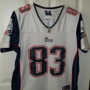 WOMENS WES WELKER, NE PATRIOTS 83 JERSEY